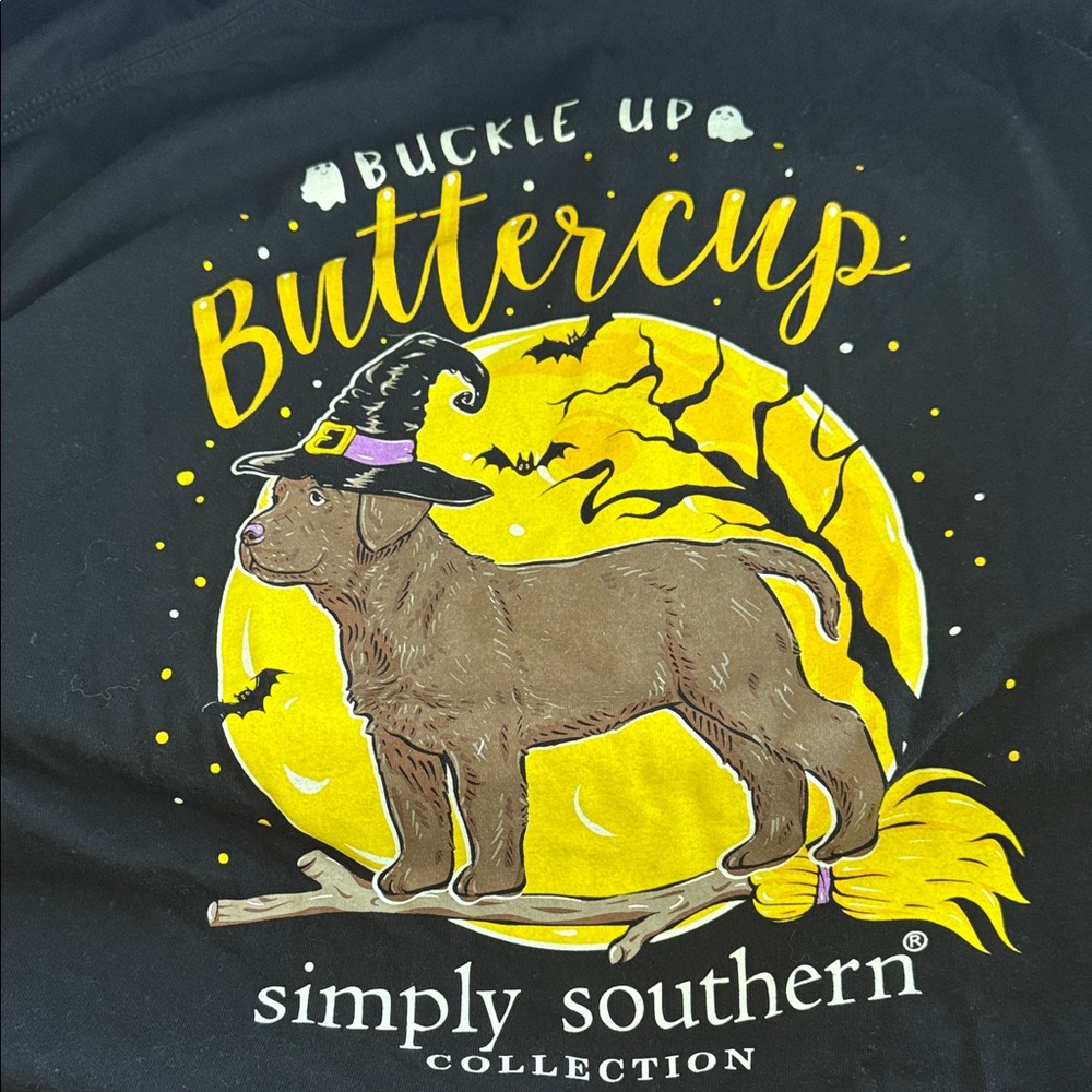 SIMPLY SOUTHERN “BUCKLE UP BUTTERCUP” LONG SLEEVE TEE - Picture 7 of 9
